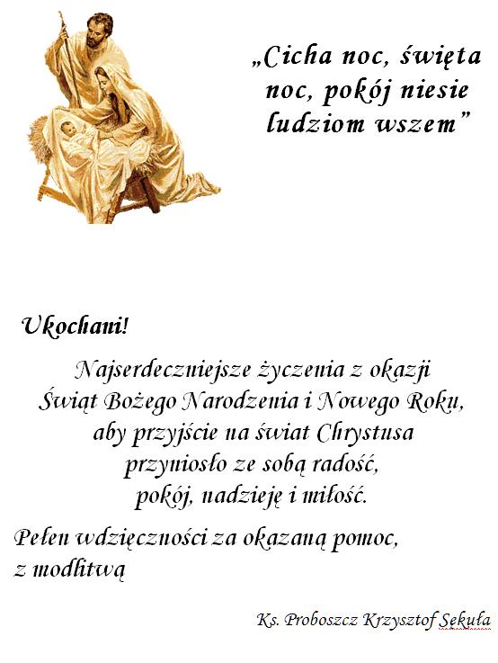 Życzenia Bopżonarodzeniowe 2015
